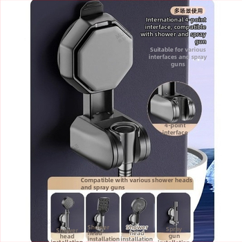 ABS držiak na sprchovú hlavicu, nastaviteľný, ručná montáž, moderný štýl, prispôsobiteľný