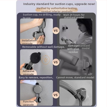 ABS držiak na sprchovú hlavicu, nastaviteľný, ručná montáž, moderný štýl, prispôsobiteľný
