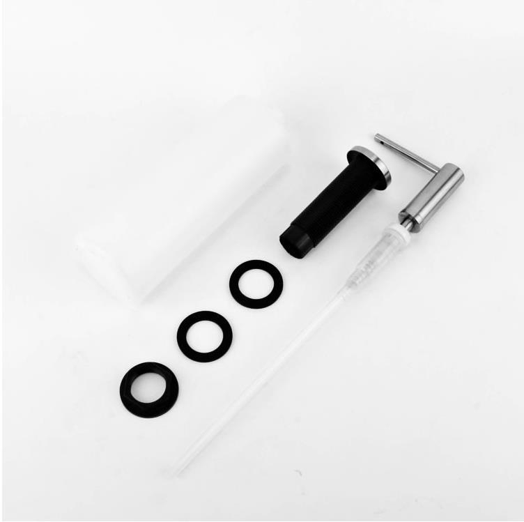 Диспенсър за сапун от 304 неръждаема стомана, ръчно натискане, обем 500 ml, минималистичен модерен дизайн за кухня и баня