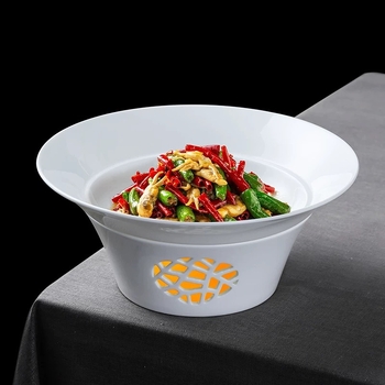 Szállodai konyhai kerámia edények - testreszabható, alsó mázas felület, egyszínű mintázat (Anyag: Kerámia; Felület: Alsó máz; Testreszabás: Elérhető; Mintázat: Egyszínű)