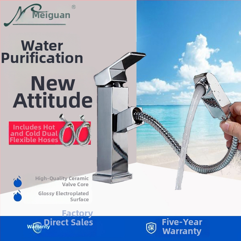 JOMOO drezová batéria s meďovým telom, keramický ventil, vstup/výstup 1/2, na doske, ťahacia