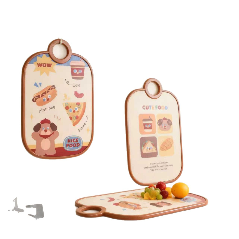 Love Journey prispôsobiteľná kuchynská doska na krájanie, PP+MDF, obojstranná, protišmyková, prenosná, pre domáce použitie