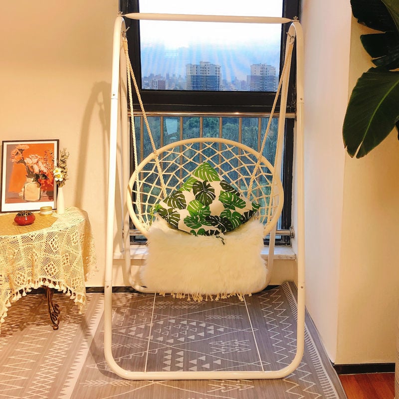 Viseća stolica sa svilenim cvjetovima, univerzalni stil, model 985