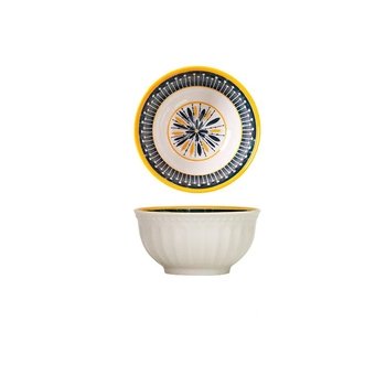 Nordický štýl keramických misiek v darčekovej krabičke, 12 kusov, kvetinový vzor, pod glazúrou