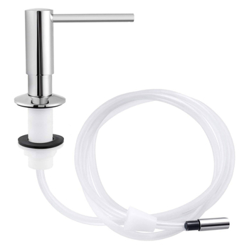 Žalvarinis praustuvo muilo dozatorius su 1,2 m silikonine žarna, rankinis paspaudimas, elektroplatinavimas, prekės ženklas Scott