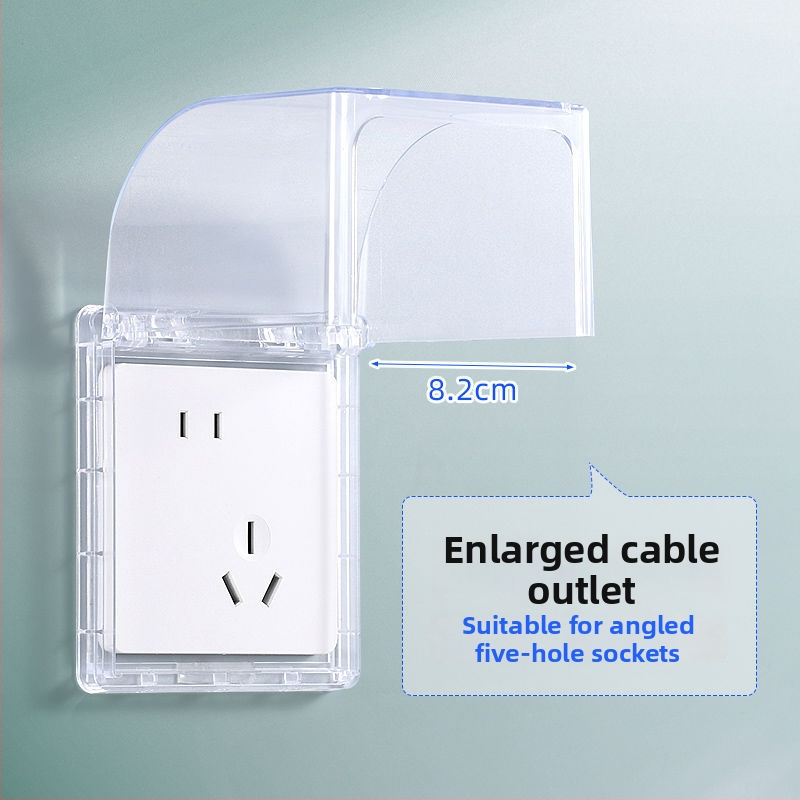 Vandeniui atspari kištukų dėžutė su įstrižine penkių skylučių išdėstymu, lipni, apsauga nuo nutekėjimo