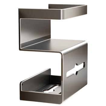 Danle zidni držač toaletnog papira - karbon čelik, kvadratnog oblika, završna plast sprej, model SQh473-YC109301