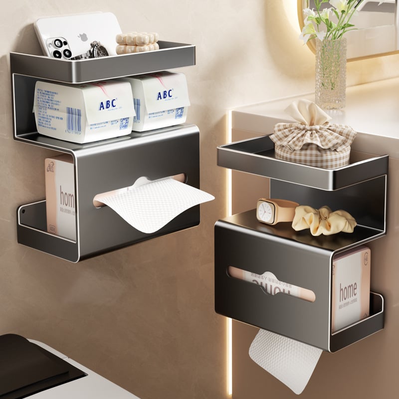 Danle zidni držač toaletnog papira - karbon čelik, kvadratnog oblika, završna plast sprej, model SQh473-YC109301