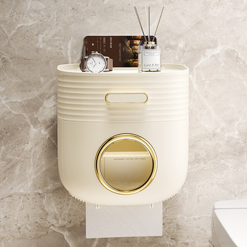 Ofl8810 toalettpapír-doboz – Műanyag, Vízálló, Többfunkciós, 5 db/csomag, Stílus Light Luxury