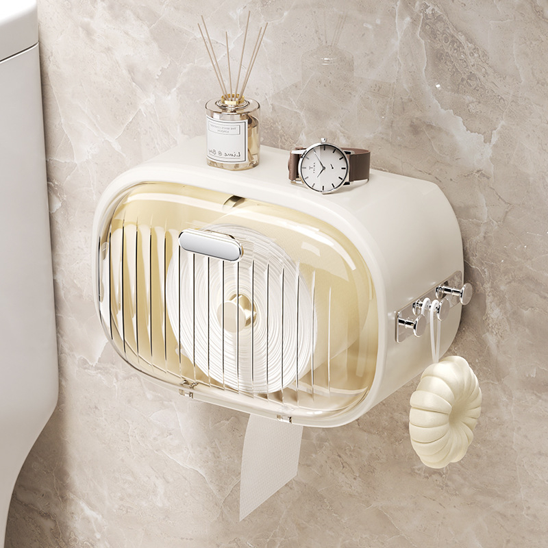 Ofl8810 toalettpapír-doboz – Műanyag, Vízálló, Többfunkciós, 5 db/csomag, Stílus Light Luxury