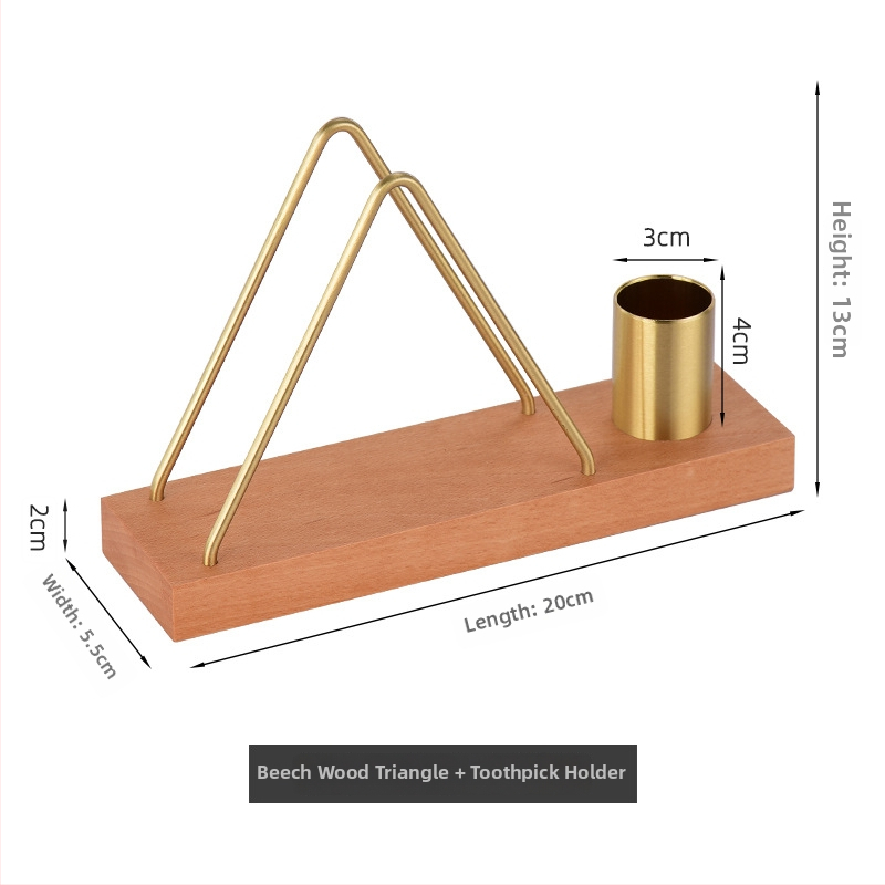 Drevený zvislý zásobník na servítky, štvorcový tvar, povrch s elektroplatingovou úpravou, moderný minimalistický štýl, možnosť súkromnej značky