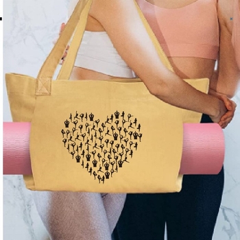 Jooga hoidjakott kanvas materjalist, mitmekülgne organiseerija riietele, kaasaegne minimalistlik stiil, päritolu Wenzhou