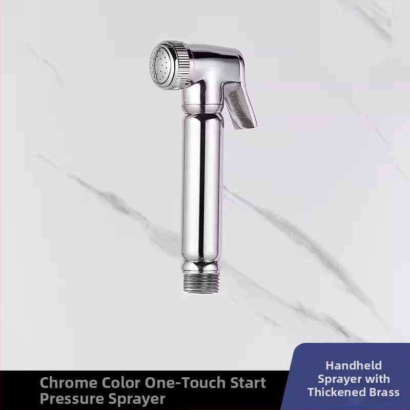 Toaleti kaaslane spreipüstol, vaskmaterjal, spiraalne paigaldus, normaalne rõhk, sisemine diameeter 4 punkti, elektroplaaditud pind