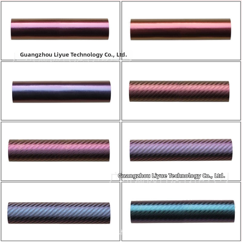 Automobilio kėbulo lipninė plėvelė – gradientinis chameleon efektas, anglies pluošto tekstūra (Prekės ženklas Li Yue; Medžiaga: lipdukas; Tipas: automobilio kėbulo lipdukas; Montavimo būdas: klijavimo tipas)