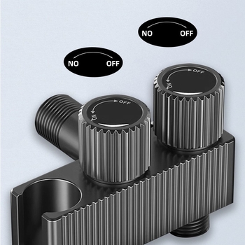 Seinakinnitusega bideti-spruut, kahekordne juhtimine, kolmetee ventiil, mudel L8712, alumiinium, sobib WC-ile ja rõdule