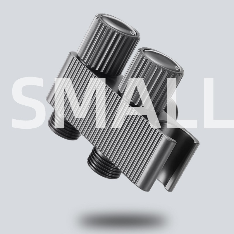 Seinakinnitusega bideti-spruut, kahekordne juhtimine, kolmetee ventiil, mudel L8712, alumiinium, sobib WC-ile ja rõdule