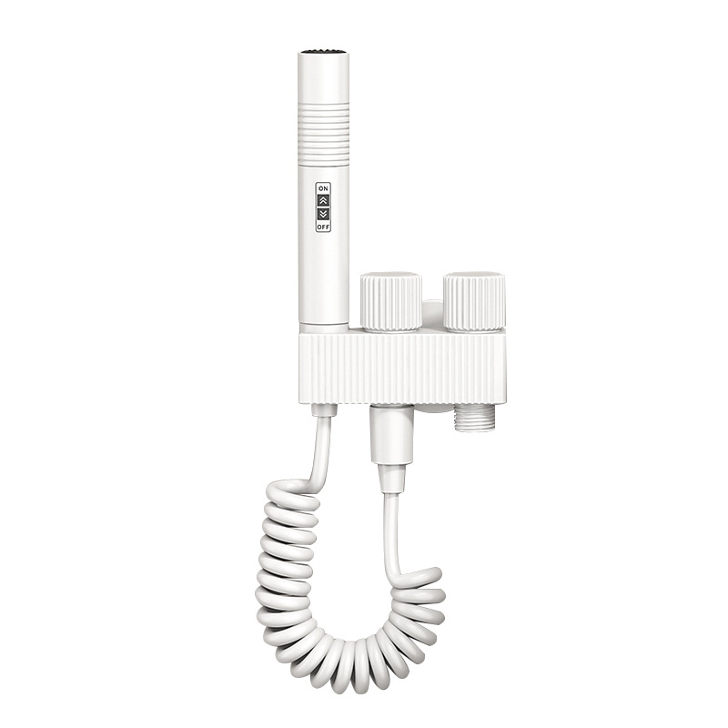 Seinakinnitusega bideti-spruut, kahekordne juhtimine, kolmetee ventiil, mudel L8712, alumiinium, sobib WC-ile ja rõdule