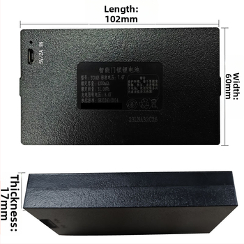 Visiškai automatinis išmanusis durų spyna įėjimui, Li‑ion 4200mAh baterija, prieiga slaptažodžiu ir piršto atspaudu, įkraunama 5V