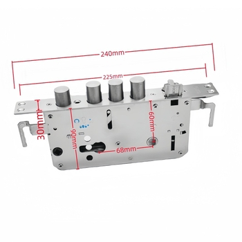 Ajtózár test – rozsdamentes acélból, teljes acélból, vastított kivitel, univerzális, fogantyús