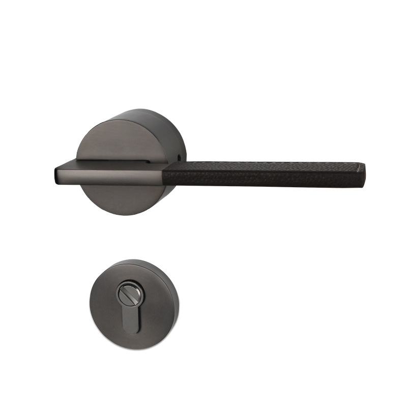 Belső hálószoba ajtó mágneszár, fogantyú-zár típus, modell DFL-2417, anyag: cinkötvözet, stílus: modern minimalist