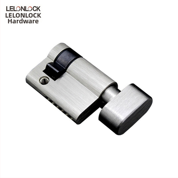 Vario užrakinimo cilindras, kriaušės formos, modelis RCR-08, paviršiaus apdaila: smėlio nikelis ir šviesus chromas, funkcija: sukimas