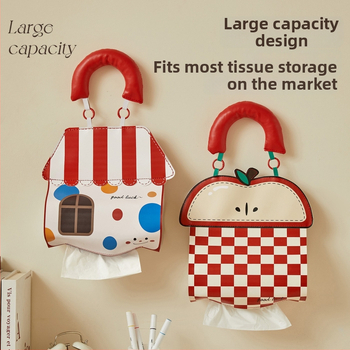 Nahast seinale kinnitatav salvrätikute kasti, veekindel, mudel Yx25911, mitmekülgne salvrätikute hoidik, uus hiina stiil