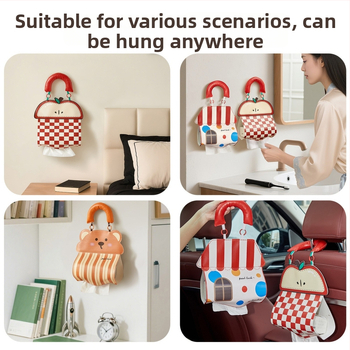 Nahast seinale kinnitatav salvrätikute kasti, veekindel, mudel Yx25911, mitmekülgne salvrätikute hoidik, uus hiina stiil