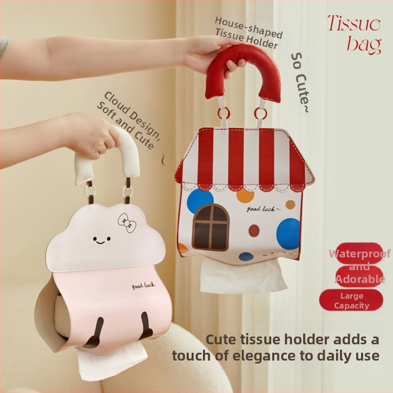 Nahast seinale kinnitatav salvrätikute kasti, veekindel, mudel Yx25911, mitmekülgne salvrätikute hoidik, uus hiina stiil