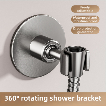 Dušo galvos laikiklis rankiniam dušui, nerūdijantis plienas, be gręžimo montavimas, model Hand spray bracket, 1.6 MPa
