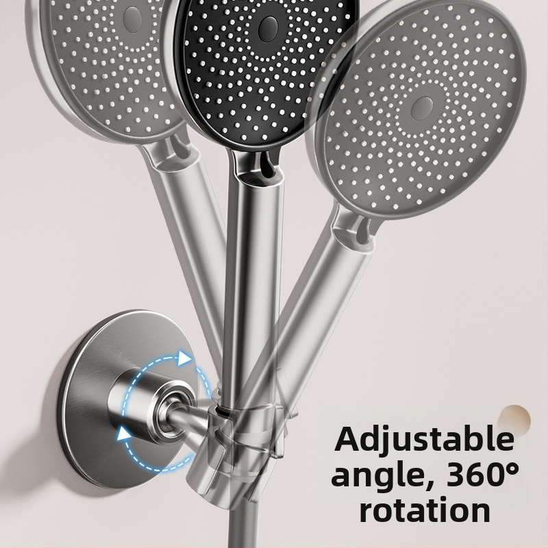 Duši peas hoidik käsidušile, roostevabast terasest, puurimiseta paigaldus, mudel Hand spray bracket, 1.6 MPa