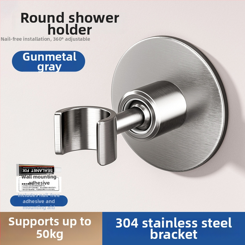 Dušo galvos laikiklis rankiniam dušui, nerūdijantis plienas, be gręžimo montavimas, model Hand spray bracket, 1.6 MPa