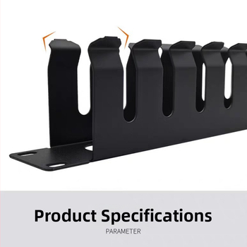 Geležinis tinklo kabelių tvarkymo laikiklis, 12-Gear/16-Gear/24-Gear opcijos, modelis pt24, skirtas integruotai kabeliavimui