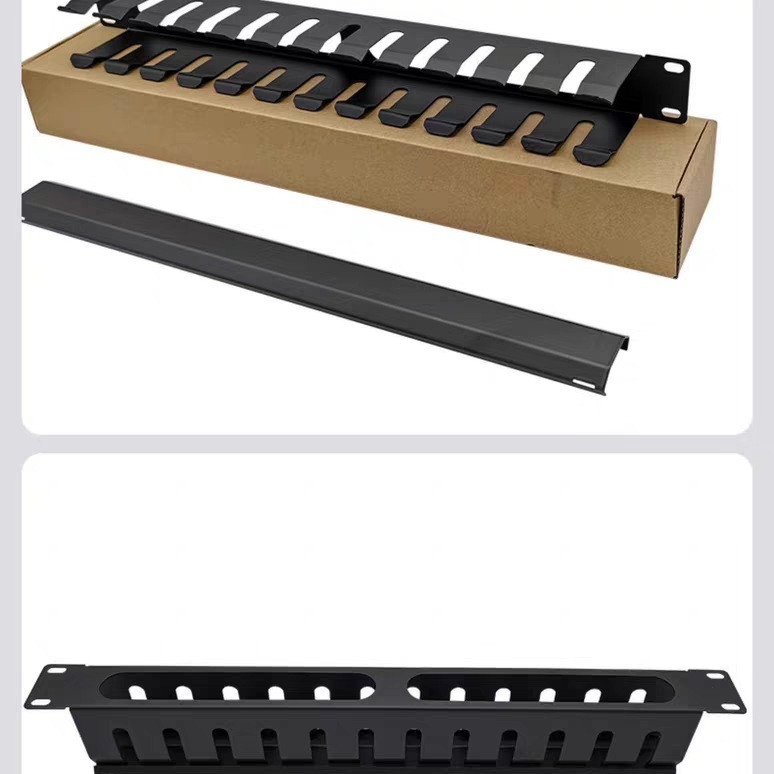 Raft metal pentru gestionarea cablurilor de rețea, opțiuni 12-Gear/16-Gear/24-Gear, model pt24, pentru cablaj integrat