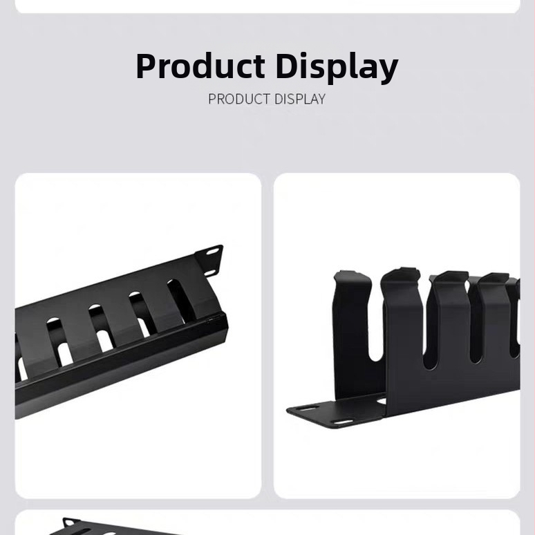 Metāla vadības kabeļu plaukts tīklam, 12-Gear/16-Gear/24-Gear opcijas, modelis pt24, integrētajam kabelējumam