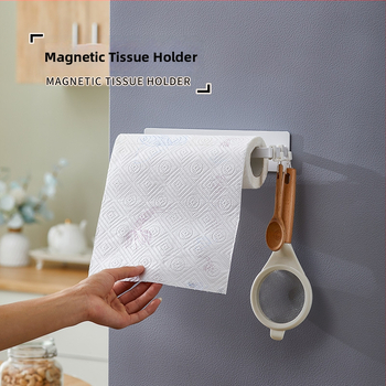 Oyite Ovaalne köögipaberi rulli hoidik magnetlintiga, ilma puurimiseta, roostevabast terasest, matt viimistlus, jaapani stiil