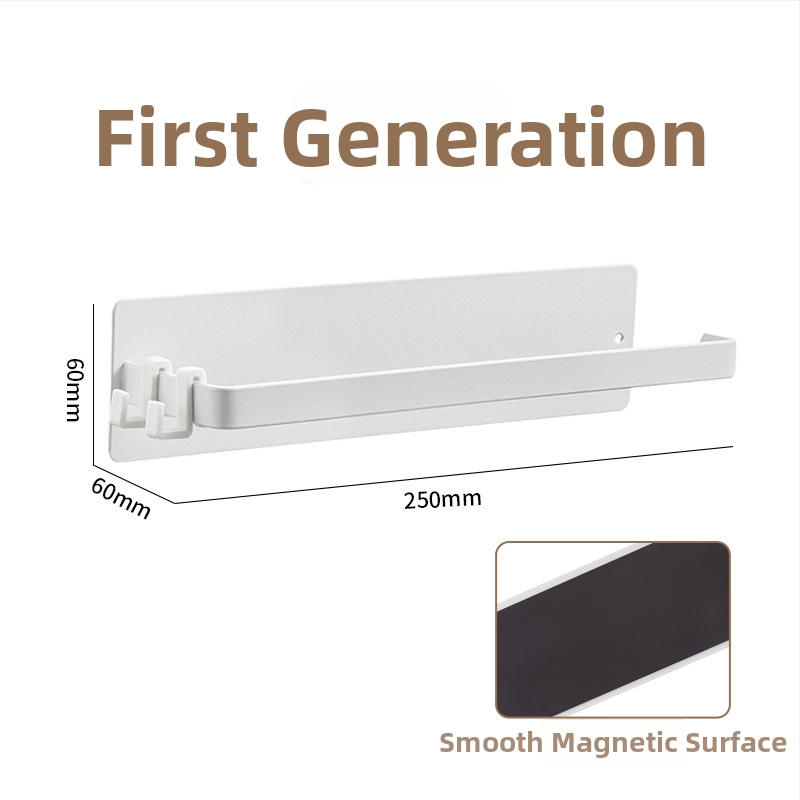 Oyite Ovaalne köögipaberi rulli hoidik magnetlintiga, ilma puurimiseta, roostevabast terasest, matt viimistlus, jaapani stiil