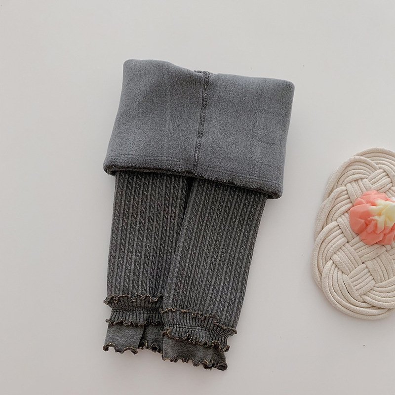 Tüdrukute talvised fliisiga leggingud, paks viskooskiud 70.5%, sobiv vanus 3–8 aastat