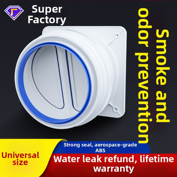 Vienvirziena vārsts virtuves izplūdei un vannas istabai, plastmasas, mūsdienīgs minimālisma dizains