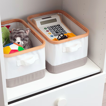 Puuvillane hoiukarp kapakaga, vannitoa organiseerija aluspesu ja pesu jaoks, jaapani stiilis hoiukorv