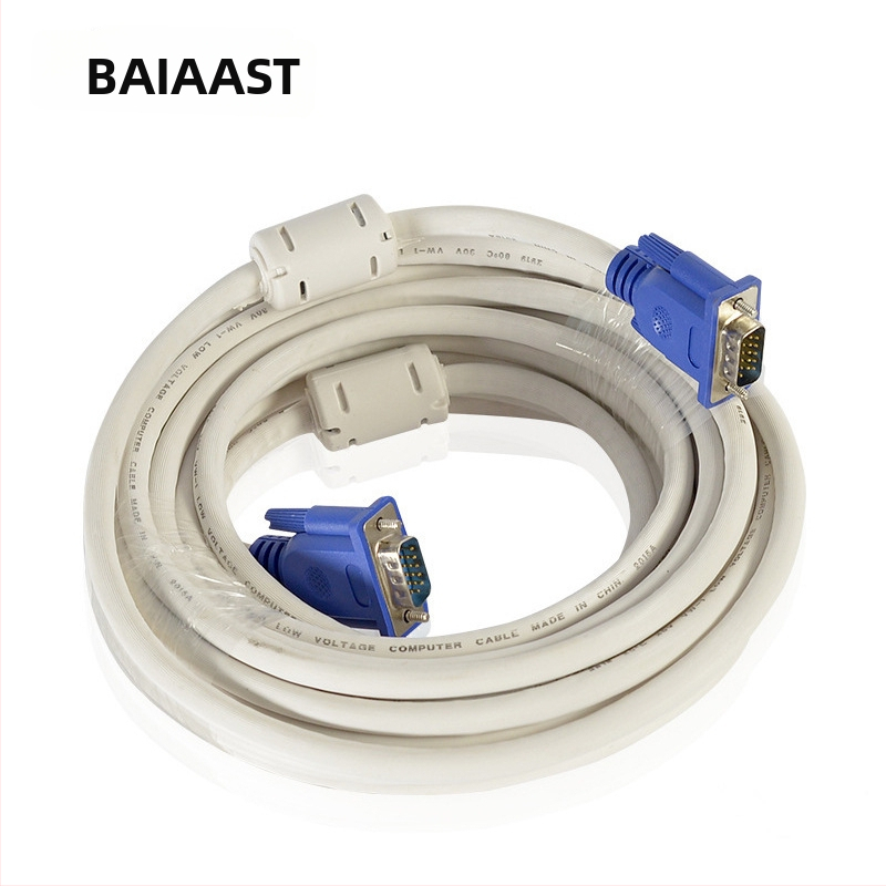 VGA kaabel V34 mudel, VGA liides, vaskkattega terasest, personaalarvutite jaoks