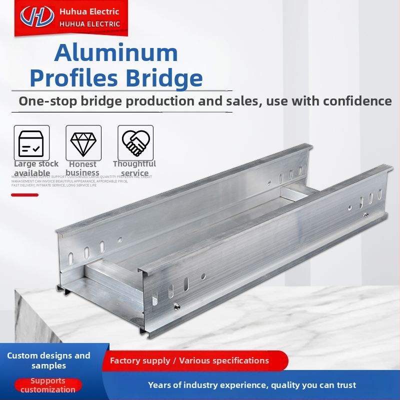 Lépcsőzetes alumínium hídprofil csatornás típusú alumíniumötvözetből, testreszabható feldolgozás, márka Huhua