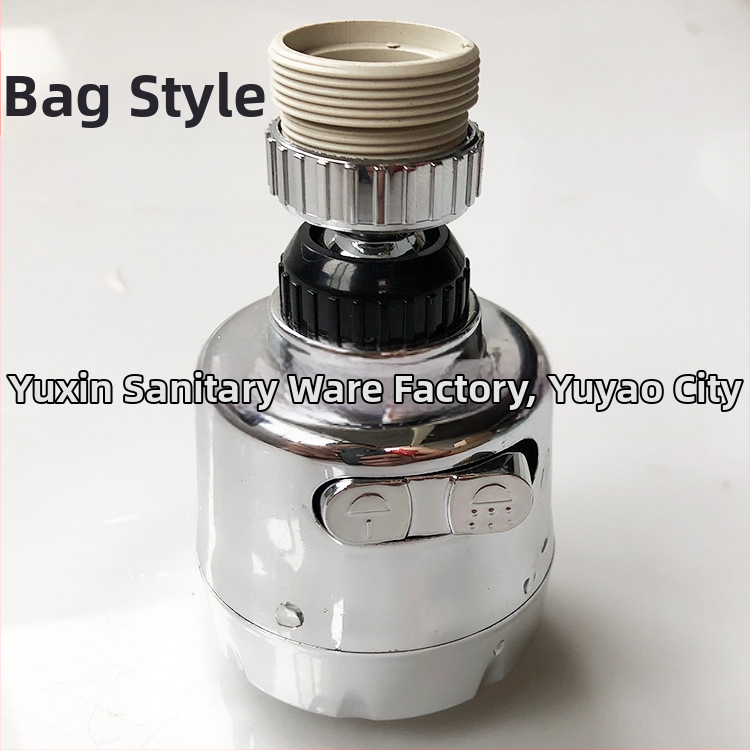 Virtuvės čiaupas su putojančia antgaliu, ABS medžiaga, srieginis jungtis, elektroplatinimas, dviejų pakopų reguliavimas, putojimo ir lietaus funkcija