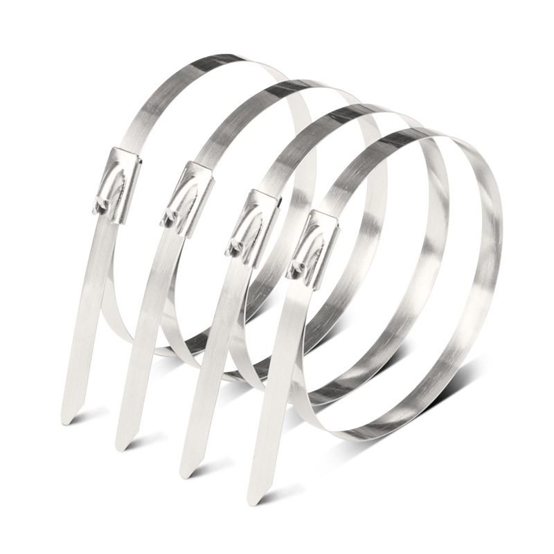 Iseseisval lukustuv kaabelside 304 roostevabast terasest, kaablite fikseerimiseks, paksus 0.25-0.3, tulekaitseklass AAA