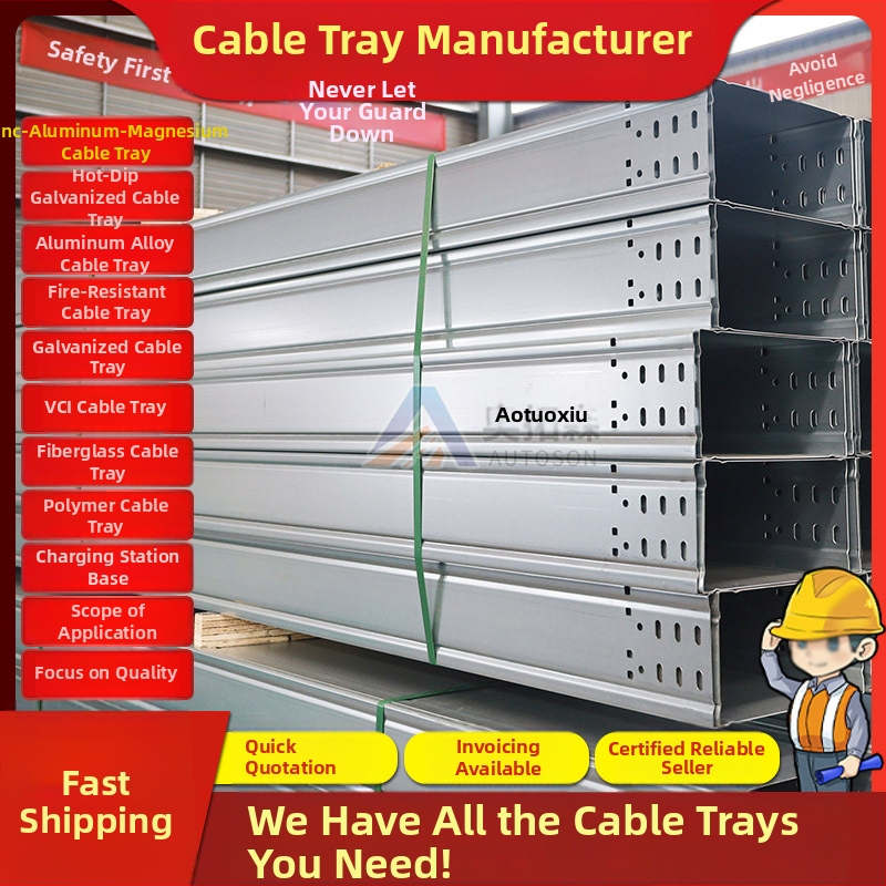 Alumíniumötvözet kábelhíd, Zn-Al-Mg ötvözet, csatorna típus, nagy fesztáv, alacsony feszültségű elektromos hálózat