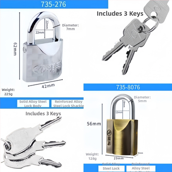 Yuema spintelės spyna – Modelis 8076 – Lydinio plienas