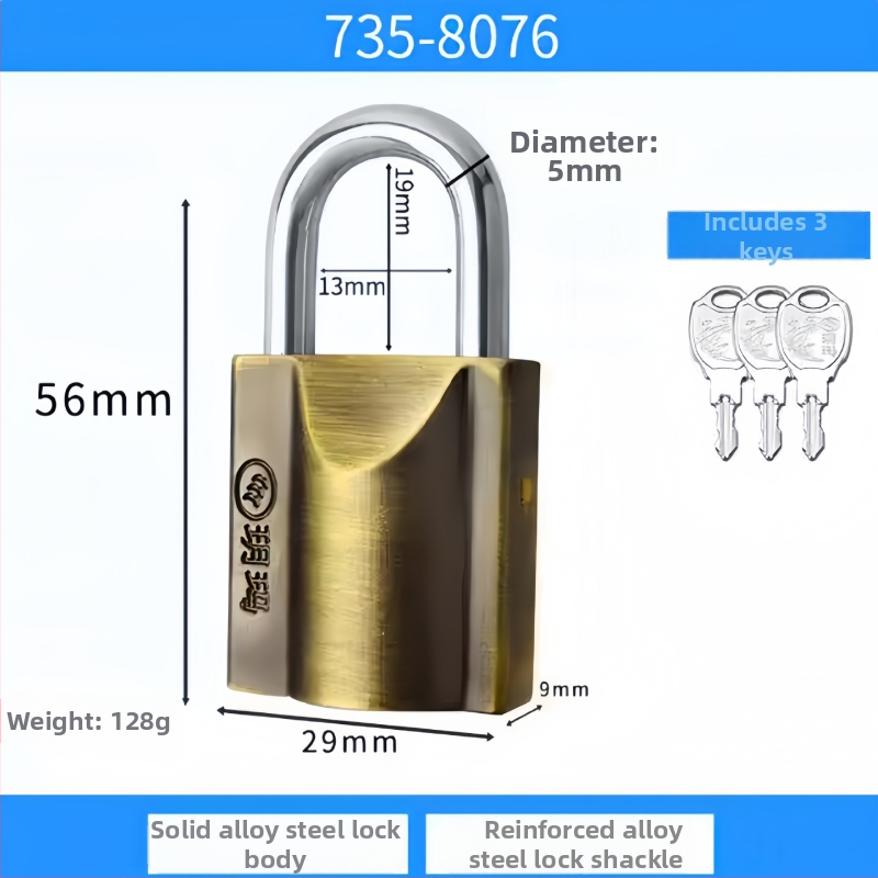 Yuema spintelės spyna – Modelis 8076 – Lydinio plienas