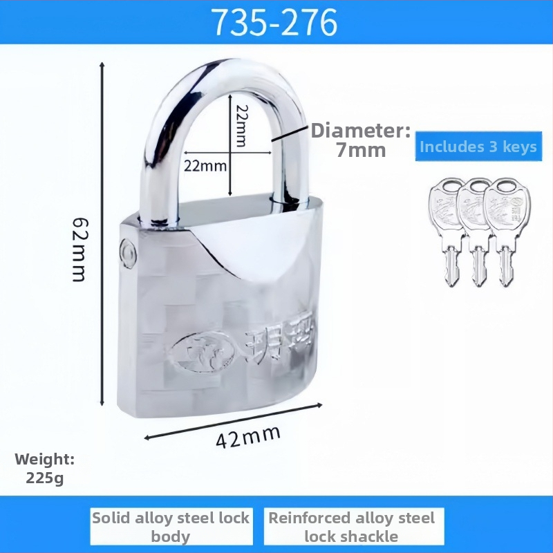 Yuema spintelės spyna – Modelis 8076 – Lydinio plienas