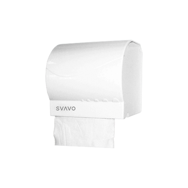 Fali toalettpapír tekercs tartó ABS anyagból, ovális alak, vízálló, modell V-7401