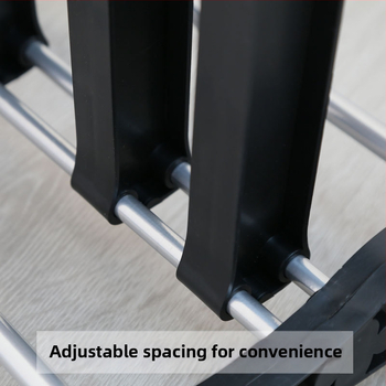 Įėjimo durų batų ir bagažo laikiklis — plieno konstrukcija, modeliai J036C/J036L/J036LA, modernus minimalistinis stilius, standartinis plotas