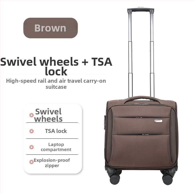 Mini reisikott universaalsete ratastega, Oxford-kangas, veekindel ja vargusvastane, tõmblukk avamine, tavaline paroolilukk